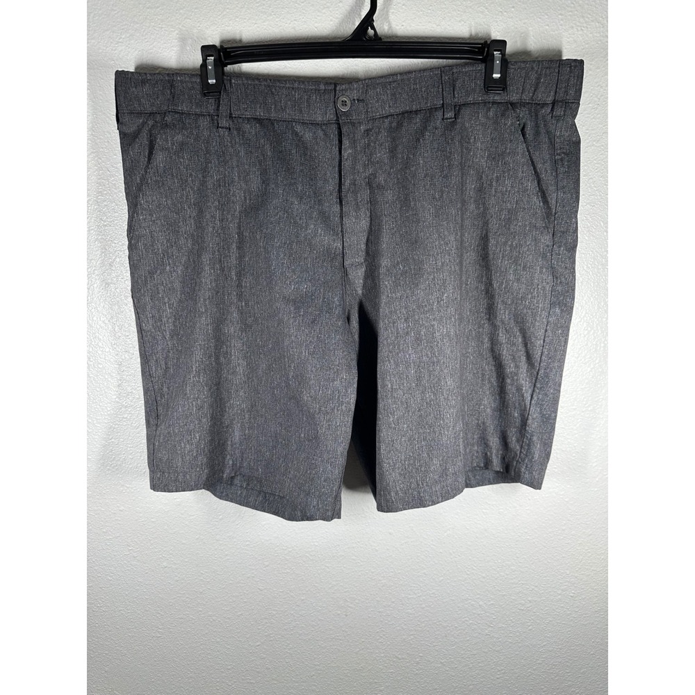 SwissTech Shorts Mens 44 Grey Performance Golf Flat Front Zipper Pocket 6973